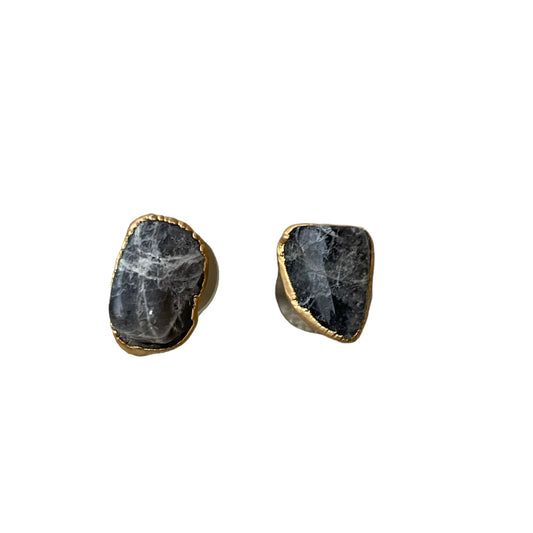 Agate Raw Studs